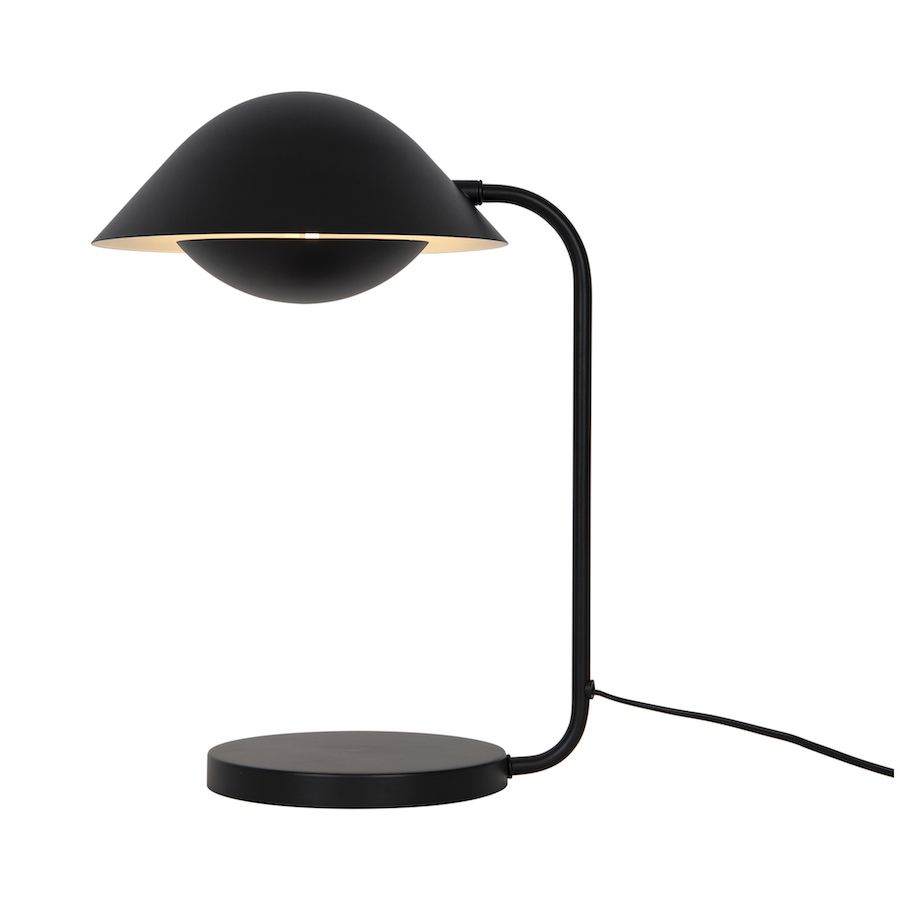 Czarna lampa biurkowa Freya - nordycki design