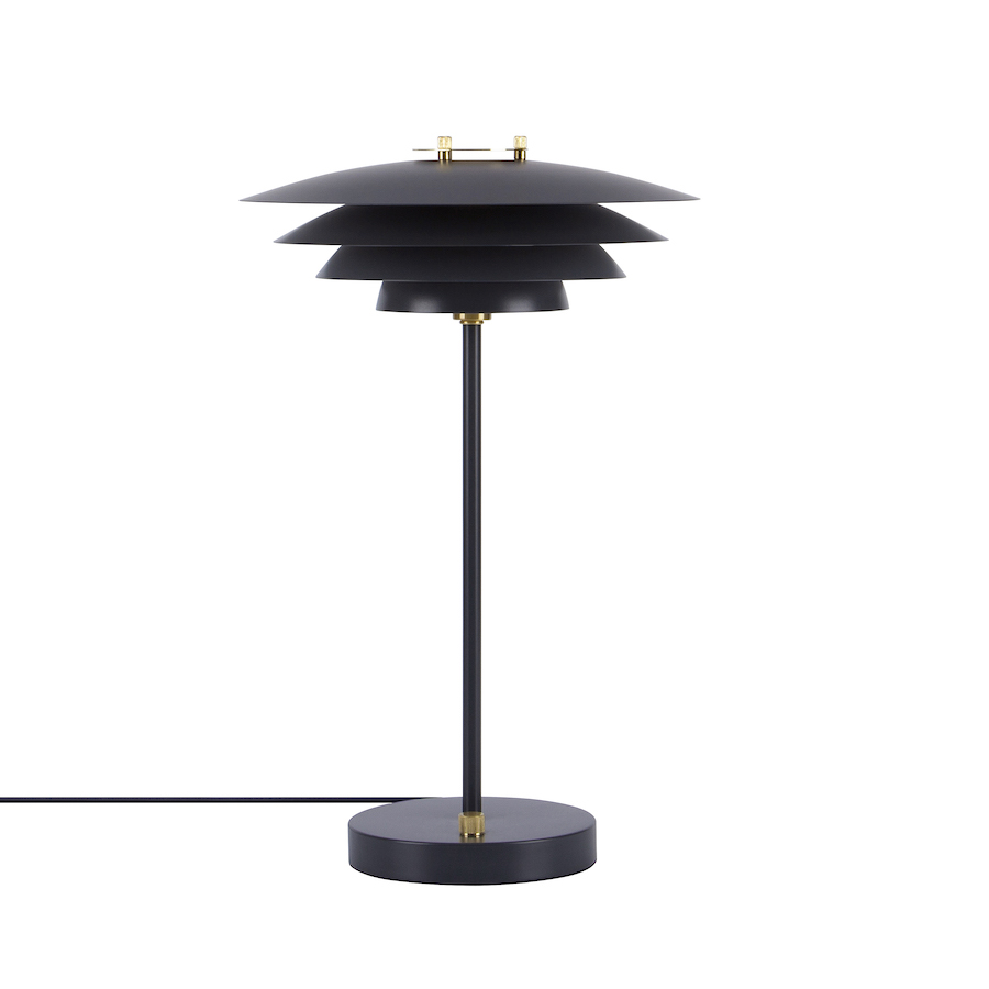 Lampa stołowa w kolorze czarnym nowoczesna
