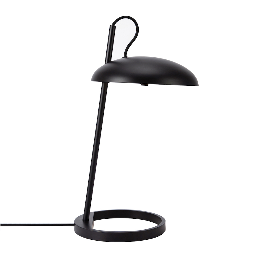 Lampa biurkowa nowoczesna w kolorze czarnym
