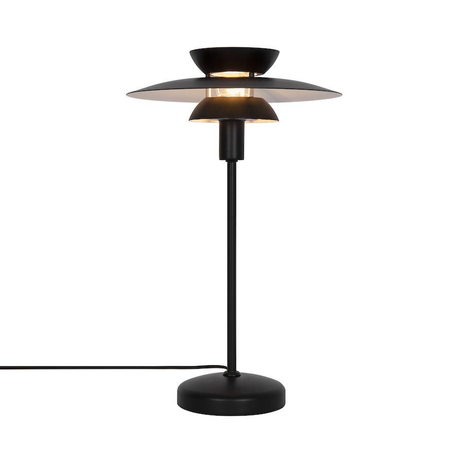 Lampa stołowa nowoczesna z przewodem czarnym