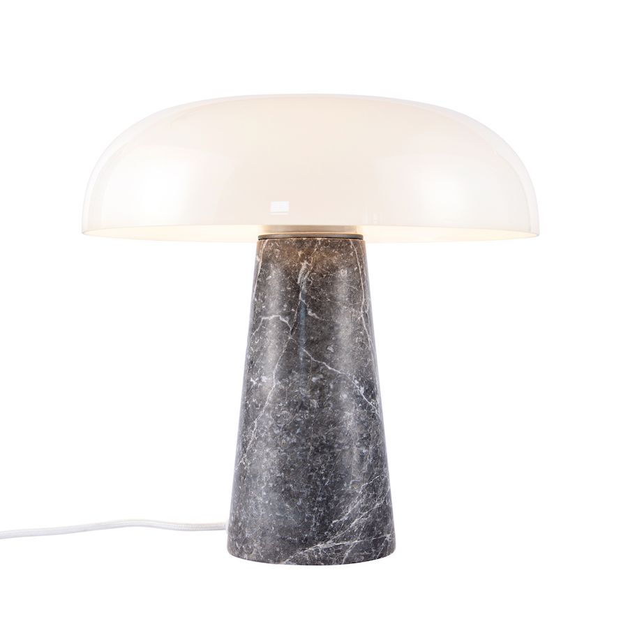 Lampa stołowa z marmurową podstawą