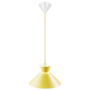 Nowoczesna lampa wisząca Dial 25 - żółty stożek