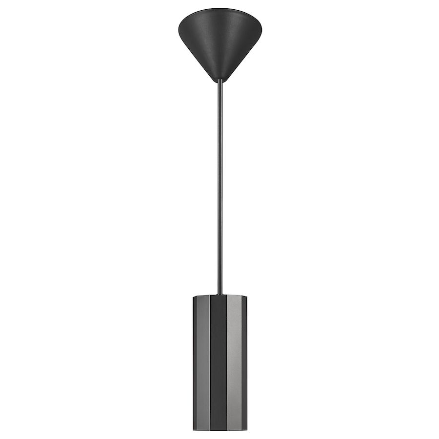 Czarna lampa wisząca Alanis - geometryczny klosz