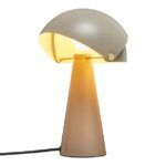 Designerska lampa stołowa Align - DFTP, brąz, mat