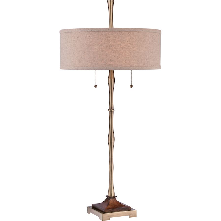 Lampa stołowa w stylu klasycznym z abażurem