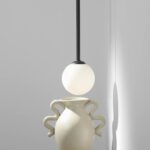 Lampa ścienna kula Pinne - czarna