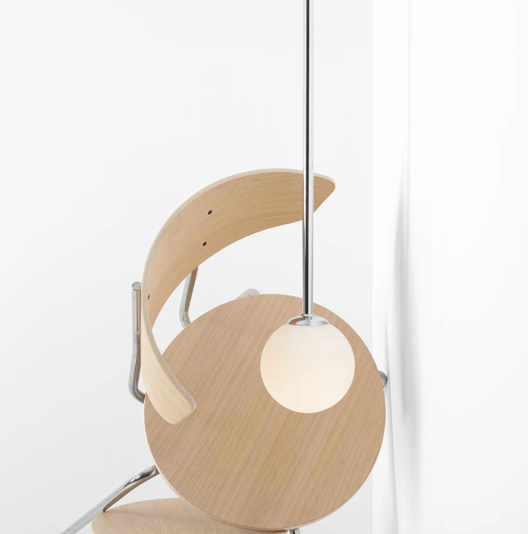 Lampa sufitowa kula Pinne - chrom