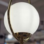 Pojedyncza szklana lampa wisząca Neve - połysk