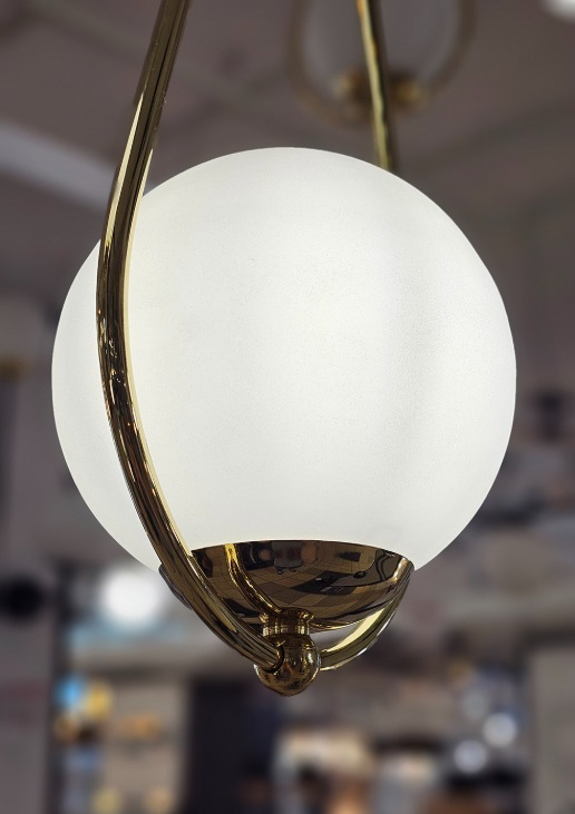 Pojedyncza szklana lampa wisząca Neve - połysk