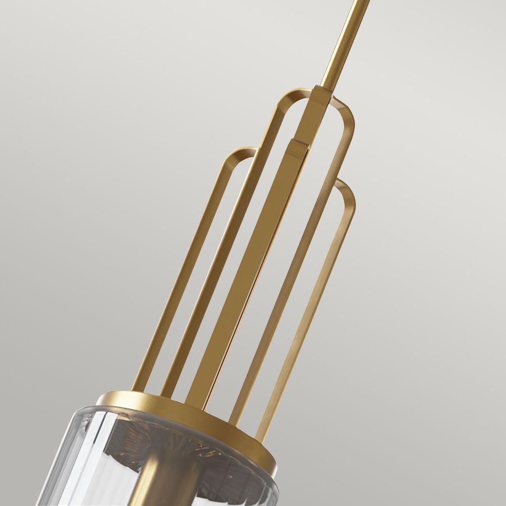 Dekoracyjna lampa w kolorze złotym