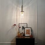 Lampa wisząca z dekoracyjnym kloszem