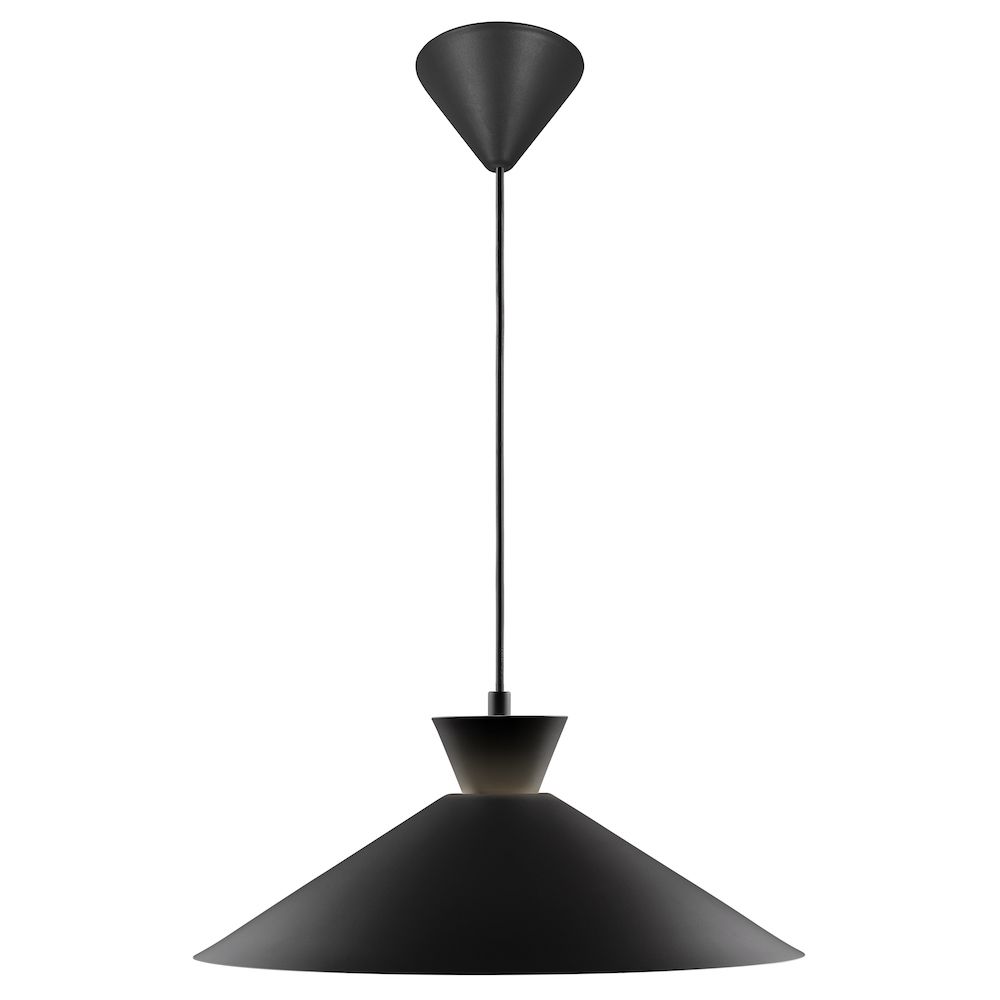 Dekoracyjna lampa stożek w kolorze czarnym