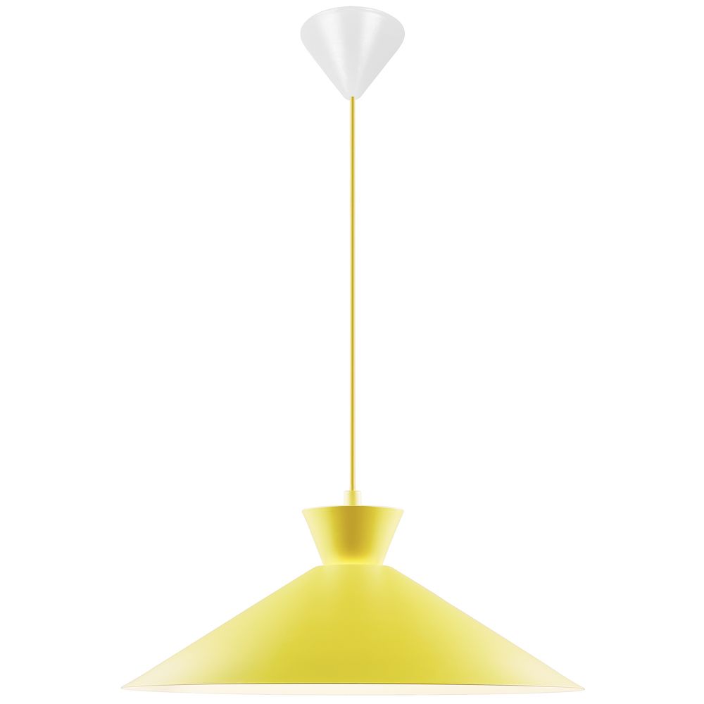Dial - żółta lampa do nowoczesnego salonu