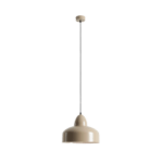 Lampa wisząca z otwartym kloszem beżowym