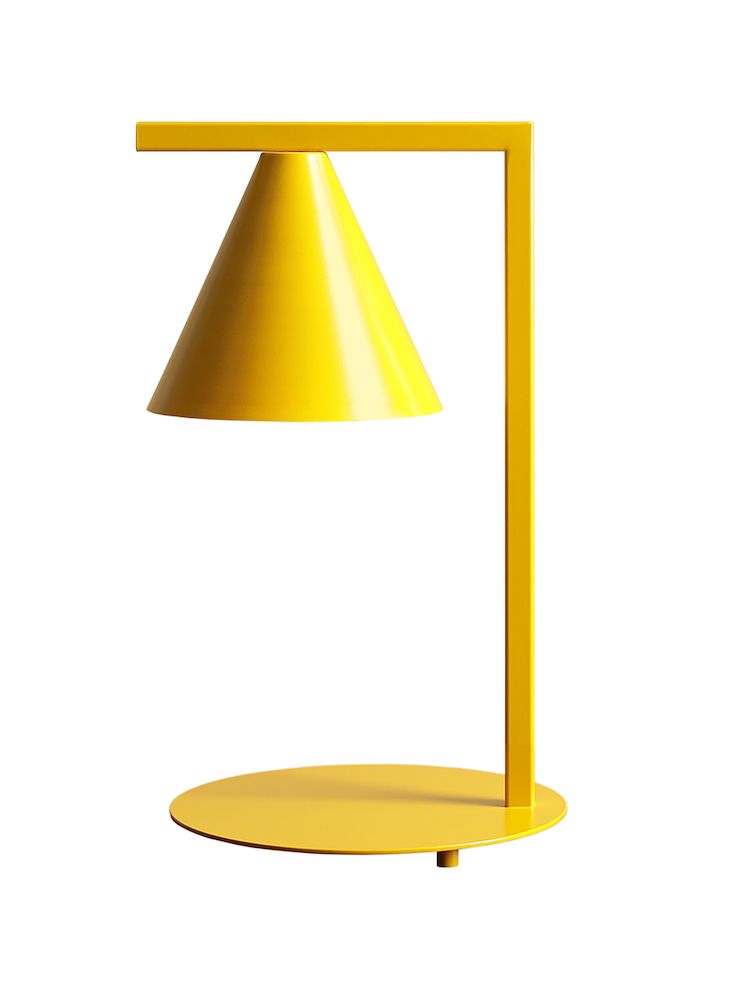 Lampa stołowa Form - musztardowa, z limitowanej kolekcji Artera Colours