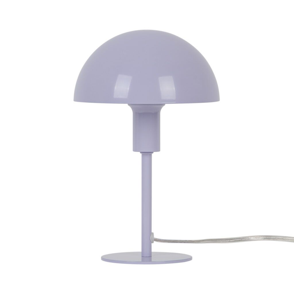 Lampa w kolorze fioletowym, minimalistyczna
