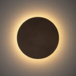 Kinkiet RING M 25cm - zintegrowany LED, ciemny brąz - 1