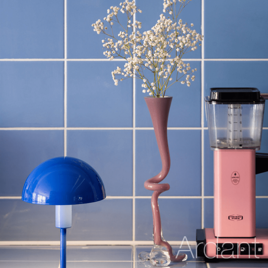 lampka grzybek kobalt do kolorowej kuchni