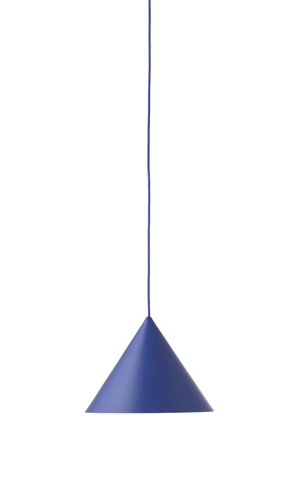 Lampa stożek w kolorze niebieskim