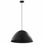 Lampa wisząca nad stół Faro New Black - owalny klosz