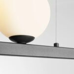 Lampa wisząca Garda 4 - czarna podstawa