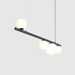 Lampa wisząca nad wyspę Garda 4 - czarna podstawa