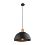 Lampa wisząca w stylu loftowym Oslo TK z czarnym kloszem