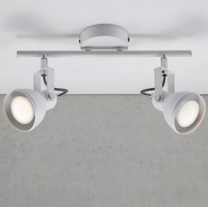 SALE! Biała lampa sufitowa Aslak - Nordlux - dwa regulowane reflektory