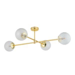 Elegancka lampa sufitowa Cadix Gold S