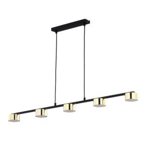 Czarno - złota lampa wisząca Dallas 5