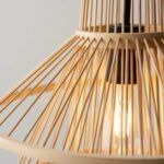 naturalna lampa wisząca bambusowy klosz