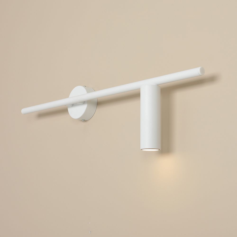 Biały nowoczesny kinkiet TREVO - LED prawy