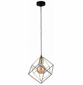 Lampa wisząca Alambre - geometryczny klosz