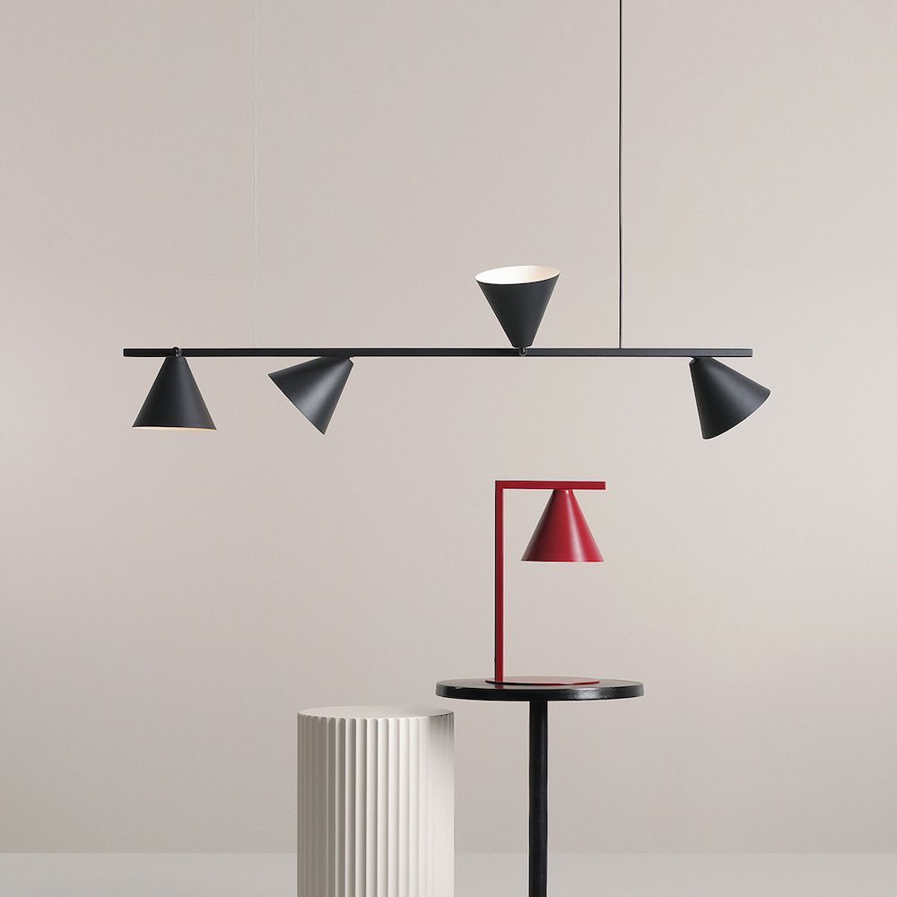 Lampa wisząca nowoczesna - czarna nad stół do salonu