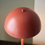 lampa stołowa grzybek terakota