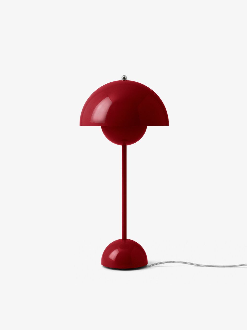 Elegancka lampa stołowa Flowerpot VP3 - Vermillion Red