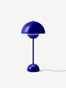 Kultowa lampa stołowa Flowerpot VP3 - Cobalt Blue