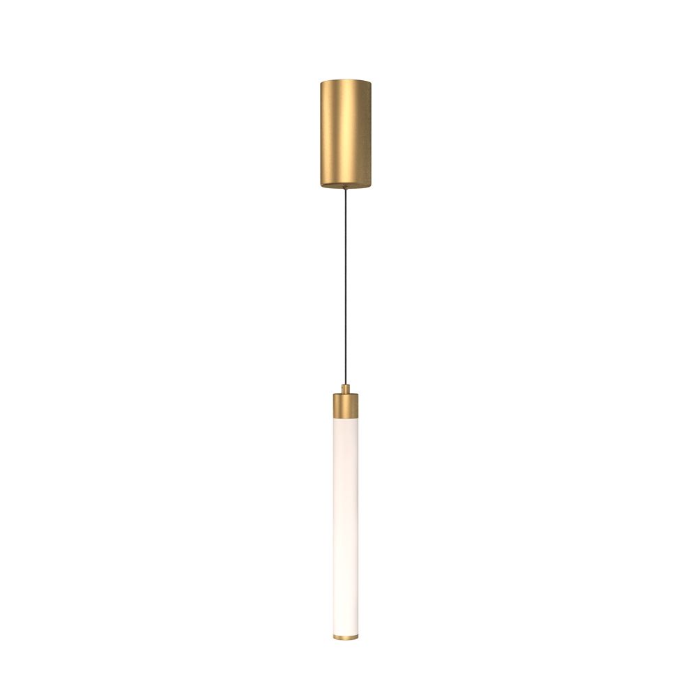 Lampa wisząca Ray - złota tuba, LED