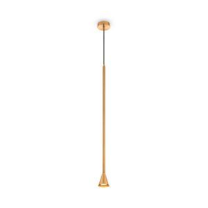 Lampa wisząca Arrow - złoty stożek