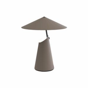 Dekoracyjna lampka stołowa Taido - kolor brązowy / taupe