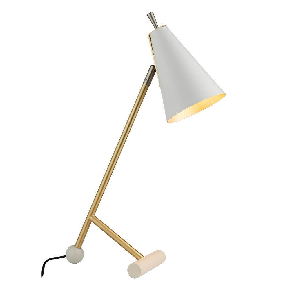 Lampa stołowa Dazzle - biały klosz