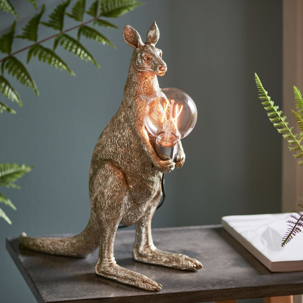 dekoracyjna lampa stołowa kangur