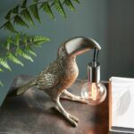 lampa stołowa w kształcie ptaka
