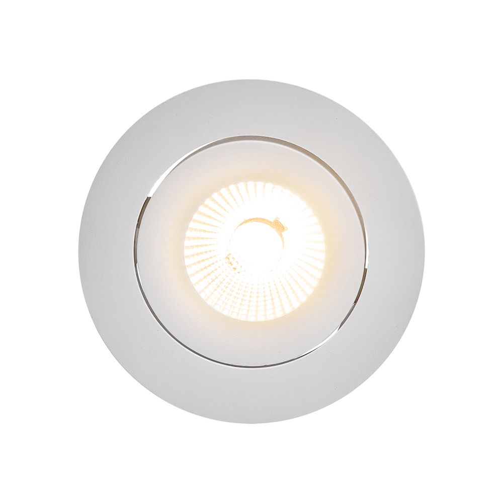 Białe oczko LED z regulacją światła