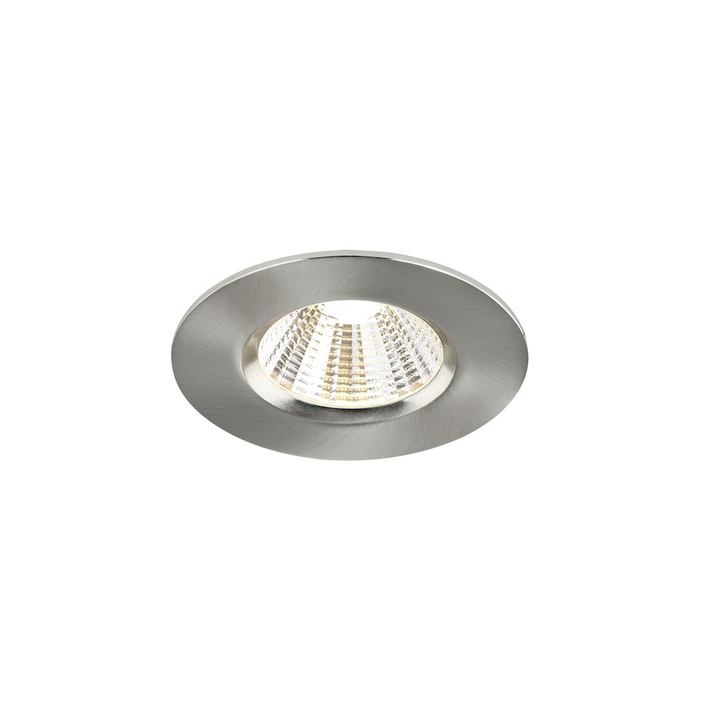 Fremont - srebrne szczotkowane oczko LED IP65 do łazienki