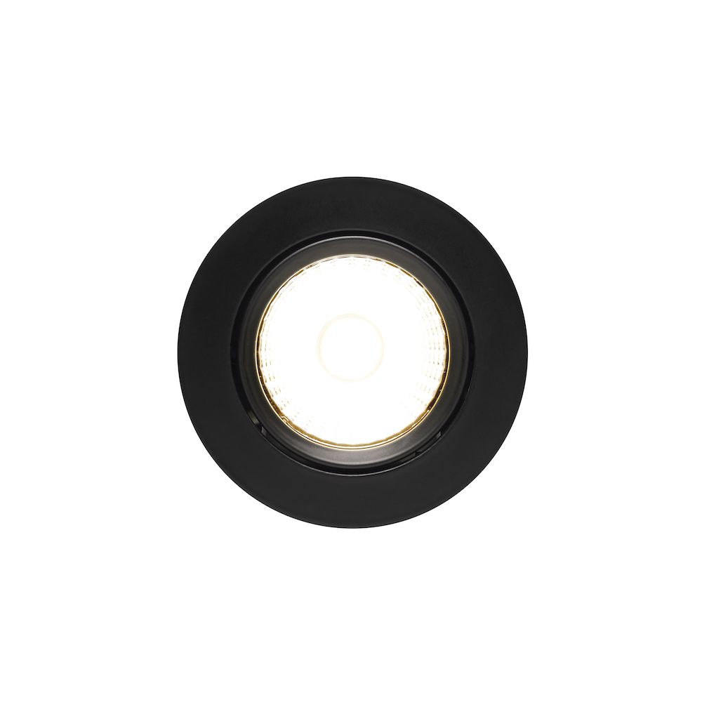Fremont Czarne oczko sufitowe LED - ruchoma głowica