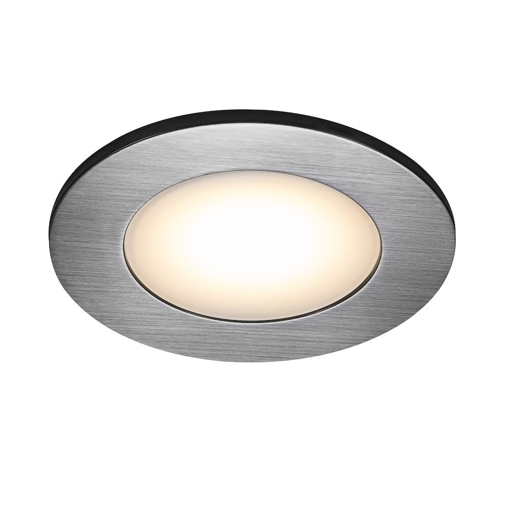 Oczko sufitowe Leonis - zestaw 3 szt srebrne LED