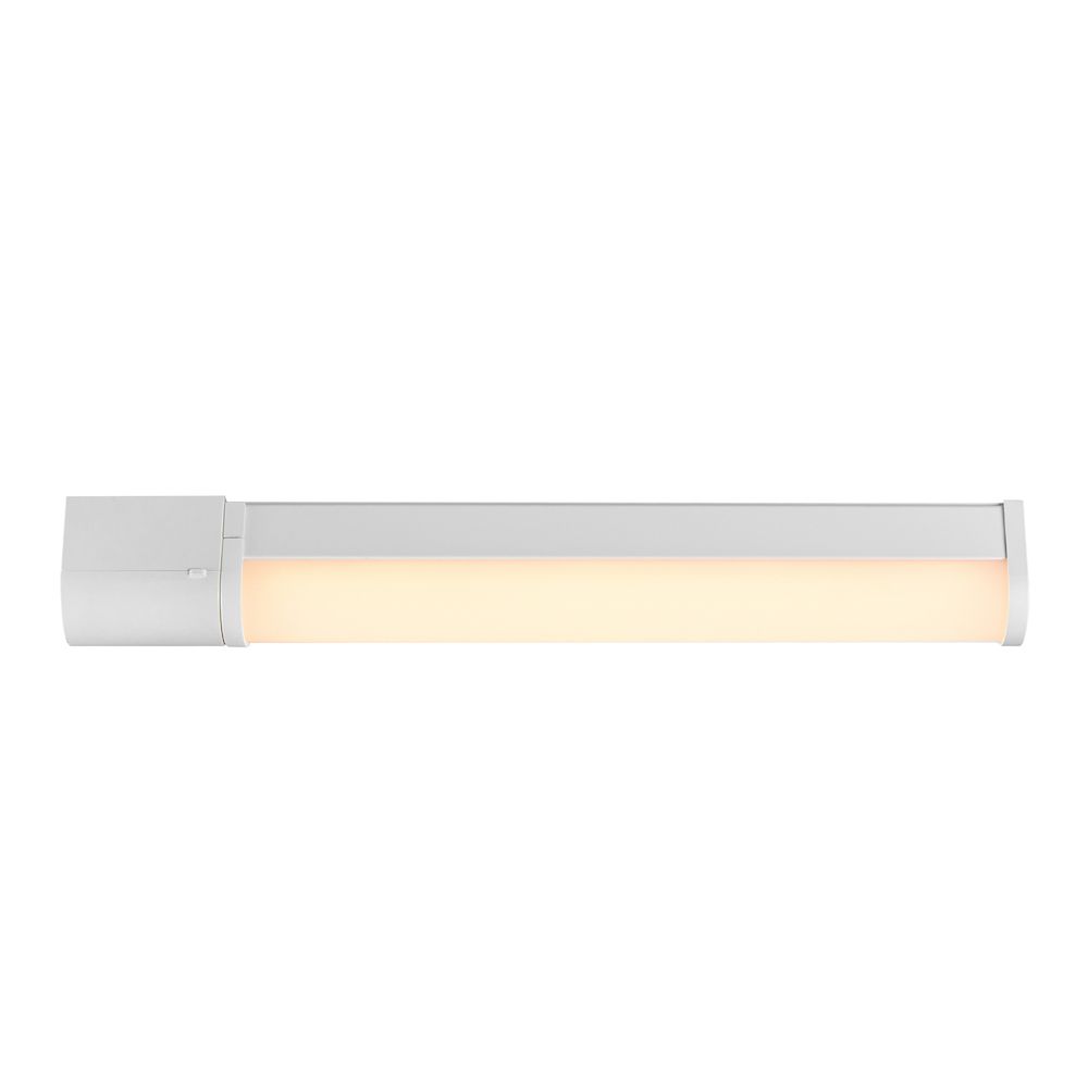 Nowoczesny kinkiet LED w kolorze białym - do łazienki
