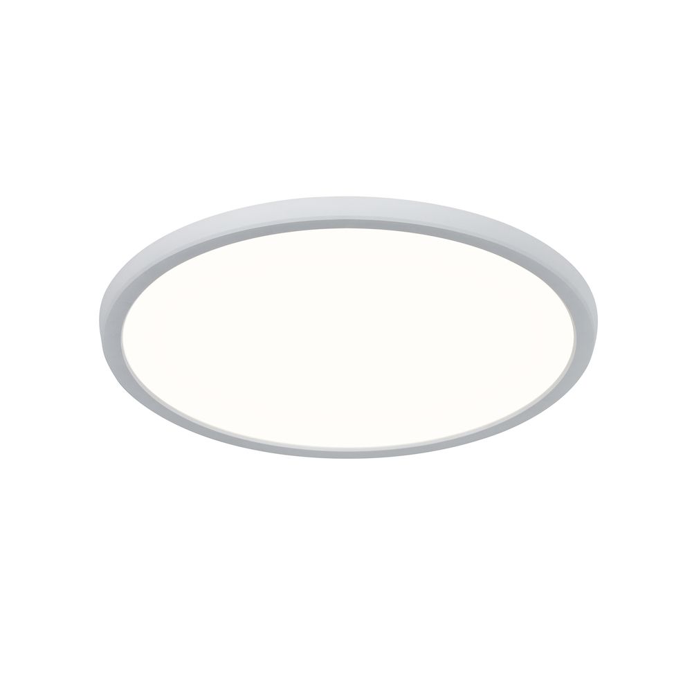 Plafon biały okrągły minimalistyczny