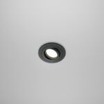 Atom - czarne nowoczesne oczko LED